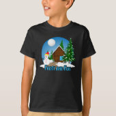 Winter Magic Retro Weihnachtsdesign T-Shirt (Vorderseite)