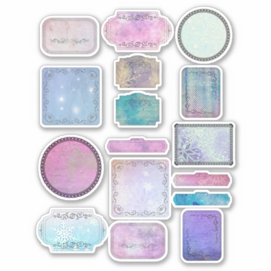 Winter Magic Scrapbook Stickers | Festivals Aufkleber (Vorderseite)
