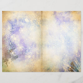 Winter Magic Snow Scrapbook Page Paper