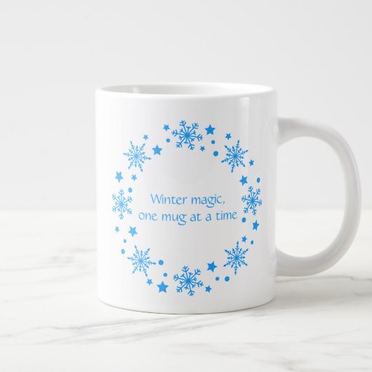 Winter Magic Snowflake Wreath Tasse (Rechts)
