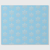 Winter Magic Snowflakes Geschenkpapier (Flach)