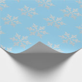 Winter Magic Snowflakes Geschenkpapier (Ecke)
