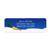 Winter Magic Snowman's Carrot Nose Address Labels (Vorne)