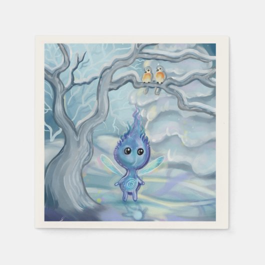 Winter Magic Sprite Serviette (Vorderseite)