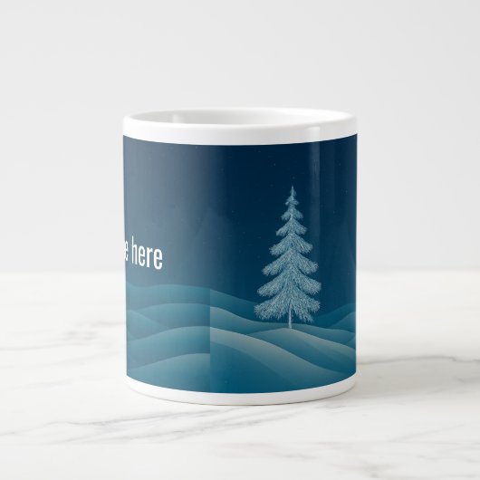 Winter Magic Tasse - Personalisiertes Schneebaumde (Vorderseite)