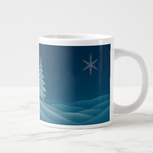 Winter Magic Tasse - Personalisiertes Schneebaumde (Rechts)
