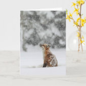 "Winter Magic"-Urlaubskarte Karte (Gelbe Blume)