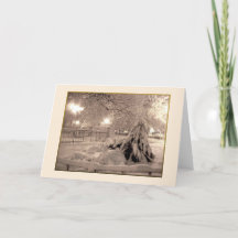 'Winter Magic' Urlaubskarte - Leere Karte