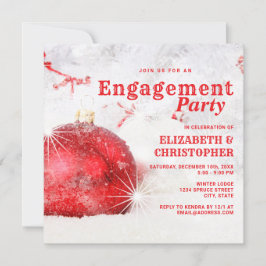 Winter Magic Weihnachts-Engagement Party Einladung