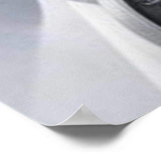 Winter Magie - AI Fantasy Digital Art Print Poster (Ecke)