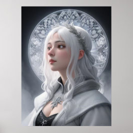 Winter Magie - AI Fantasy Digital Art Print Poster