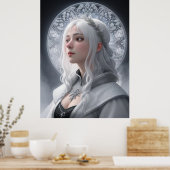 Winter Magie - AI Fantasy Digital Art Print Poster (Küche)