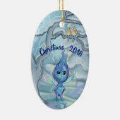 Winter-Magie Keramik Ornament (Rechts)