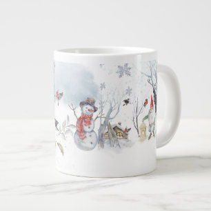 Winter Magischer Skandinavischer Weihnachten Jumbo-Tasse