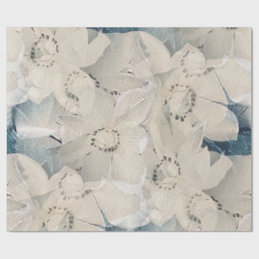 Winter Magnolia Geschenkpapier (Flach)