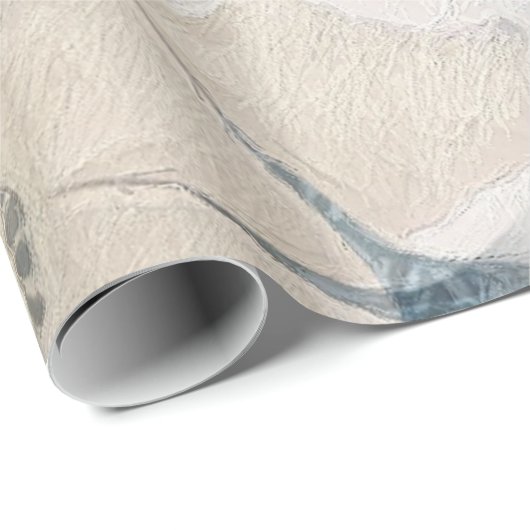 Winter Magnolia Geschenkpapier (Rolleneckpunkt)