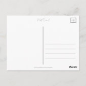 Winter Mailbox Airmail Postkarte (Rückseite)