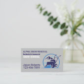Winter Maintenance Services Snow Removal Visitenkarte (Stehend Vorderseite)