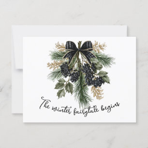 Winter Mairytale Baby Holiday Postkarte