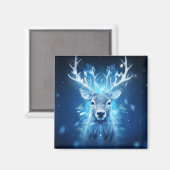 Winter Majestät - Deer Magnet (Vorderseite/Rückseite)