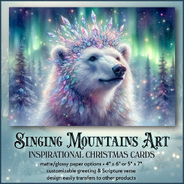 Winter Majesty Polar Bear KJV Bibel Weihnachten