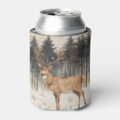 Winter Majesty Stag Winter Szene Dosenkühler (Kanne Vorderseite)