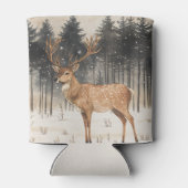 Winter Majesty Stag Winter Szene Dosenkühler (Rückseite)