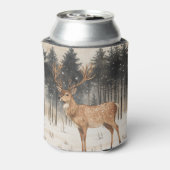 Winter Majesty Stag Winter Szene Dosenkühler (Kanne Rückseite)