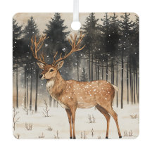 Winter Majesty Stag Winter Szene