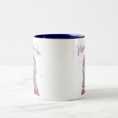 Winter Make A Wish Girly Zweifarbige Tasse (Mittel)