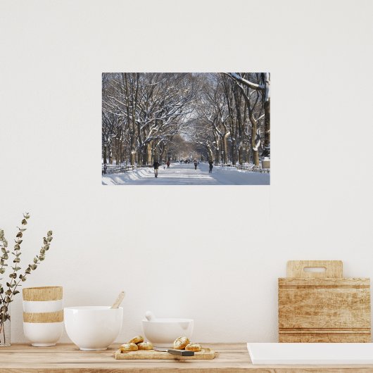 Winter Mall Central Park Poster (Küche)