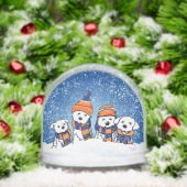 Winter Maltese Christmas Art Schneekugeln (Weihnachten)