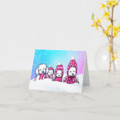 Winter-Malteser-Leerkarte Karte (Gelbe Blume)