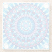 Winter Mandala Glasuntersetzer (Rückseite)