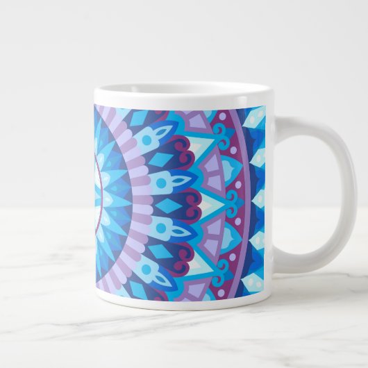 Winter Mandala Jumbo-Tasse (Rechts)