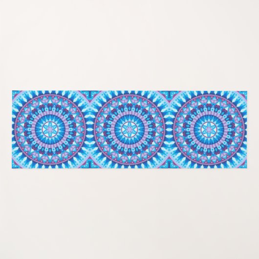 Winter Mandala Yogamatte (Vorderseite (Horizontal))