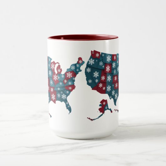 Winter Map Combo Tasse (Zentrum)