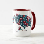 Winter Map Combo Tasse (VorderseiteRechts)