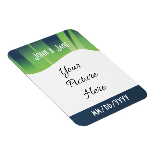 Winter-Märchenland-Aurora-Save the Date Magnet (Rechte Seite)