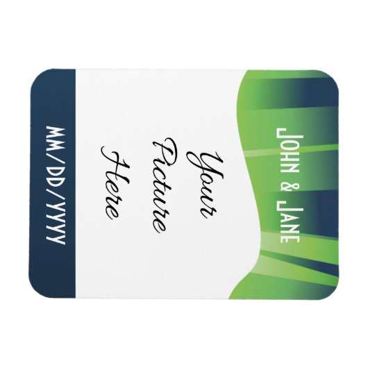Winter-Märchenland-Aurora-Save the Date Magnet (Horizontal)