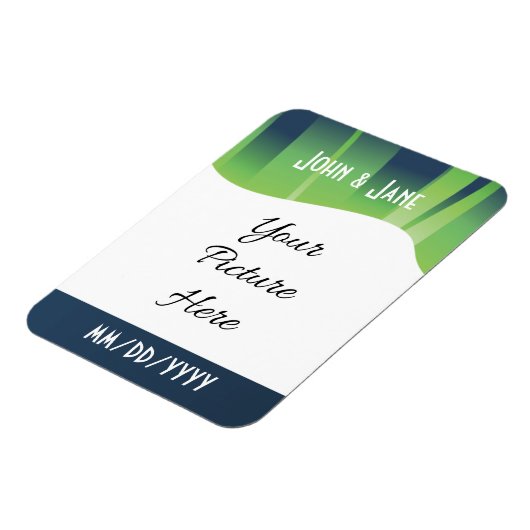 Winter-Märchenland-Aurora-Save the Date Magnet (Linke Seite)