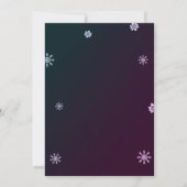 Winter-Märchenland-Eis-Skate-Mädchen-Tafel-Party Einladung (Rückseite)