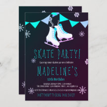 Winter-Märchenland-Eis-Skate-Mädchen-Tafel-Party