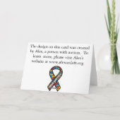 Winter-Märchenland Feiertagskarte (Rückseite)