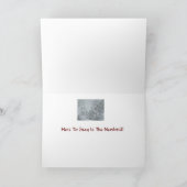 Winter-Märchenland Feiertagskarte (Innenseite)