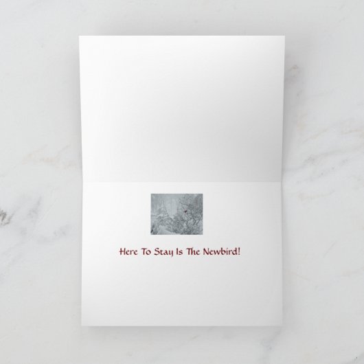 Winter-Märchenland Feiertagskarte (Innenseite)