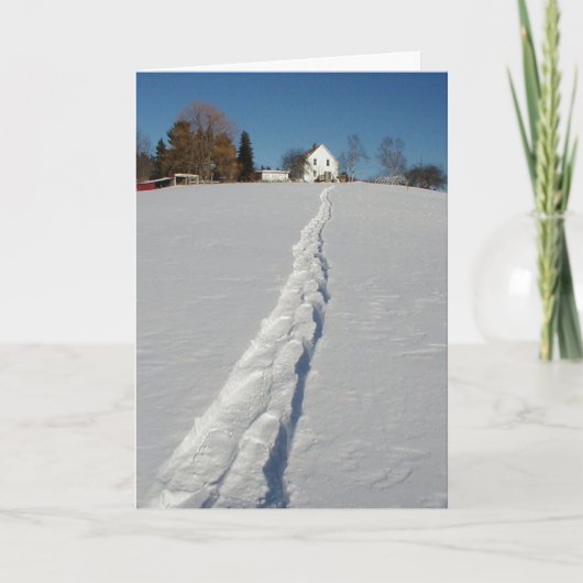 Winter-Märchenland Feiertagskarte (Vorderseite)