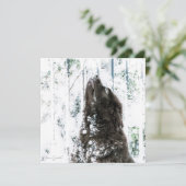 Winter-Märchenland Feiertagskarte (Stehend Vorderseite)