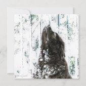 Winter-Märchenland Feiertagskarte (Vorderseite)