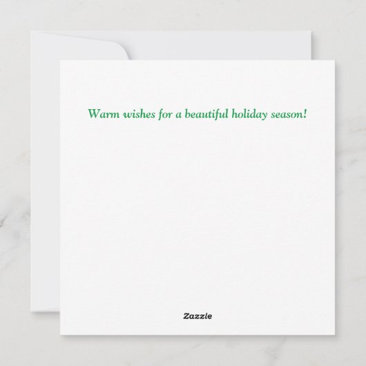 Winter-Märchenland Feiertagskarte (Rückseite)